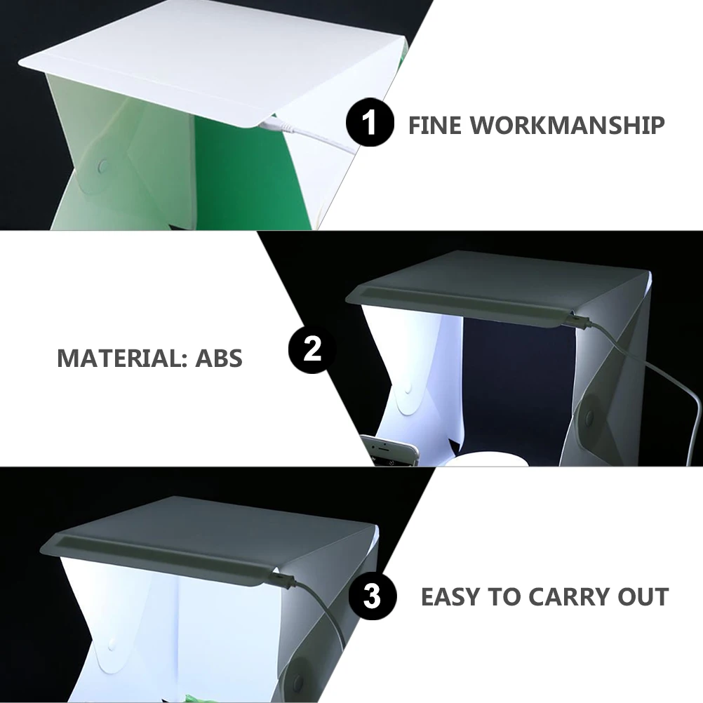 

LED Light Box Small Photo Studio Tent Prop Product Folding Mini Paper Photography