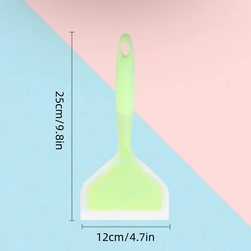 Mehrzweck-Pfannenutensilien mit Antihaftbeschichtung – Eierspatel aus Silikon, breiter Pfannkuchenwender und Eierflipper zum Kochen und Backen – Detail 1