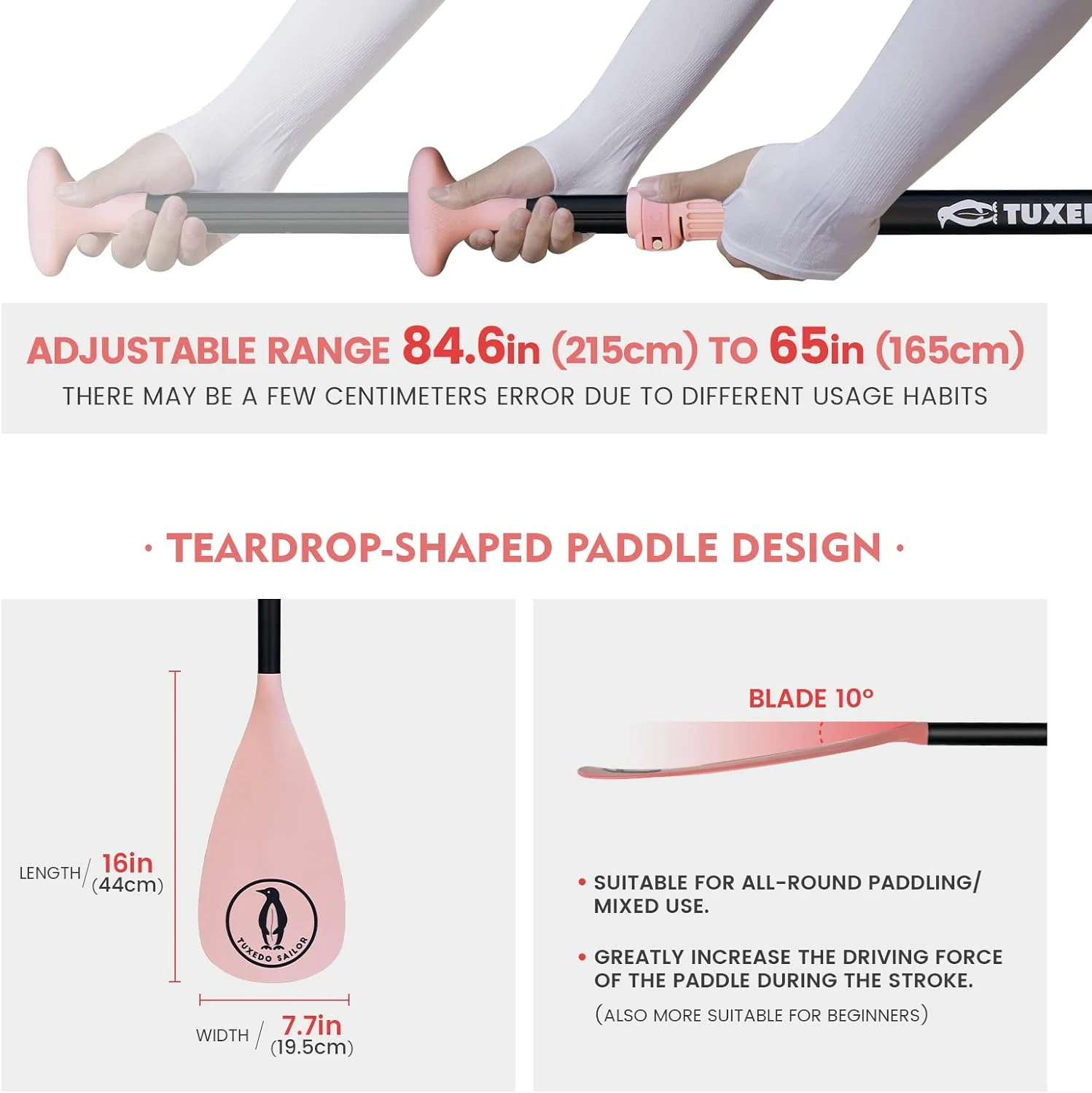 CE Paddle Boat Carbon Sup Paddle Funwater Dragon Boat Paddle Surf