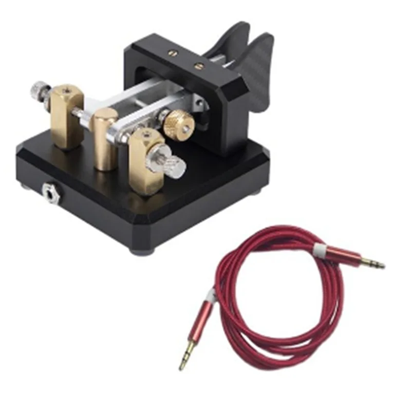 

Automatic Morse Dual-Paddle Telegraph Key CW Key for Ham Radio Users for Amateur HAM RADIO CW Paddle Key Amateur Black