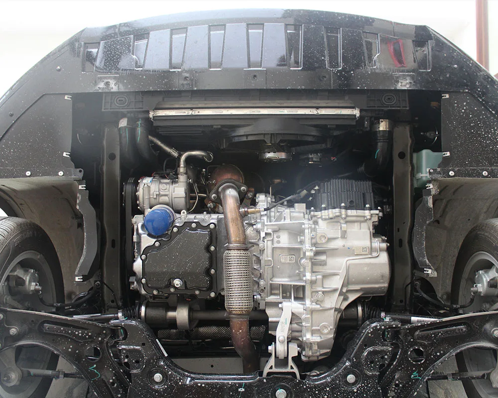 أعلى جودة أسود تحت المحرك الحرس قطعة من نسيج مجلس سبلاش درع الطين الحاجز لوحة لوحة ل MG MG6 2017-2024 1.5T