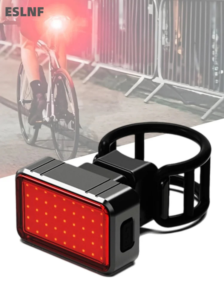 AliExpress NONE Usb Rechargeable Bicycle Rear Light IPX6 Waterproof Smart Brake Sensing Bike Taillight Night Cycling Accessories