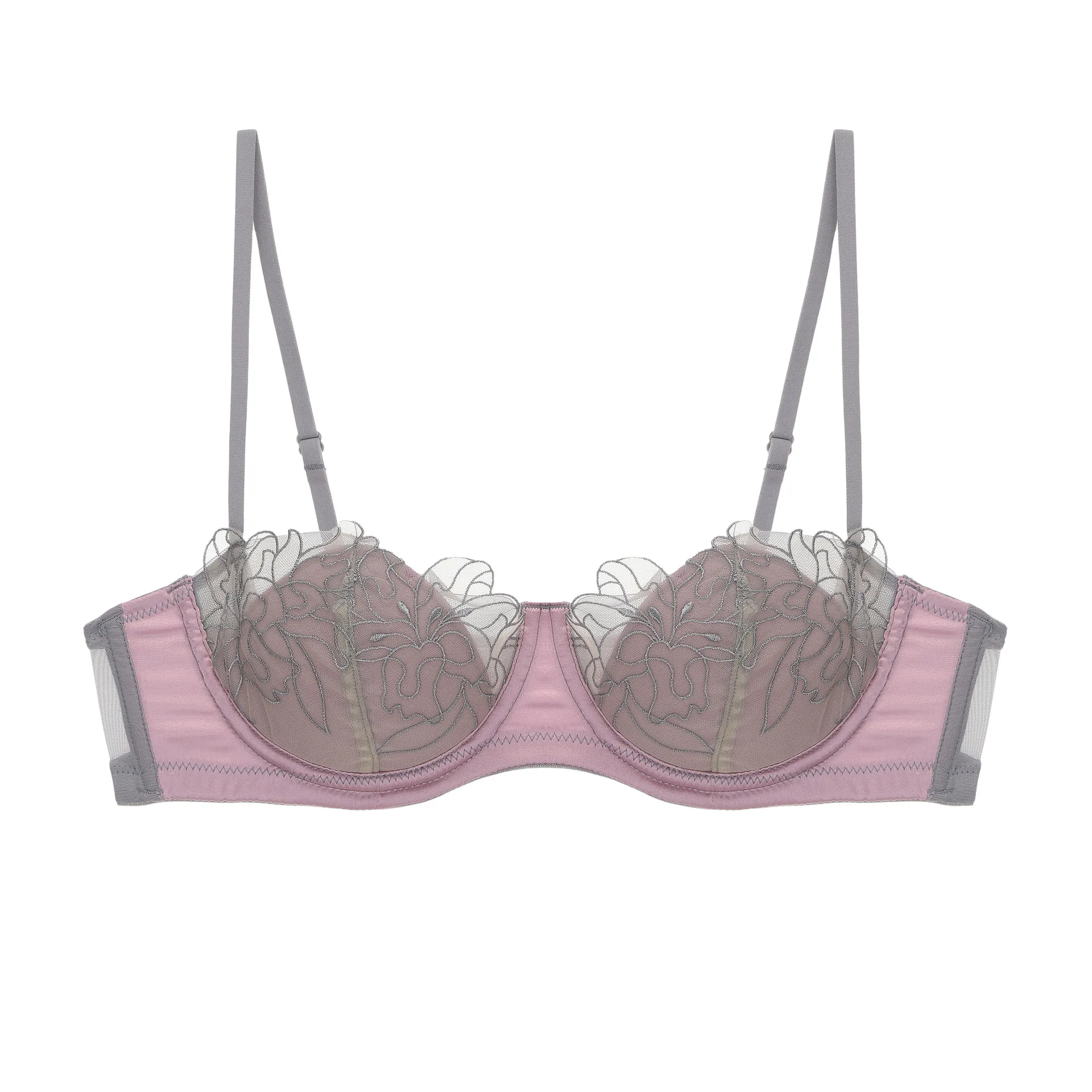Purcoral 2026 New Floral Lace - Demi Bra Balconette recension och pris