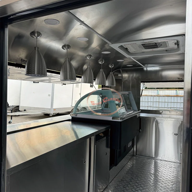 Commercial Fiberglass Food Car - đánh giá và giá Commercial Kitchen Interior