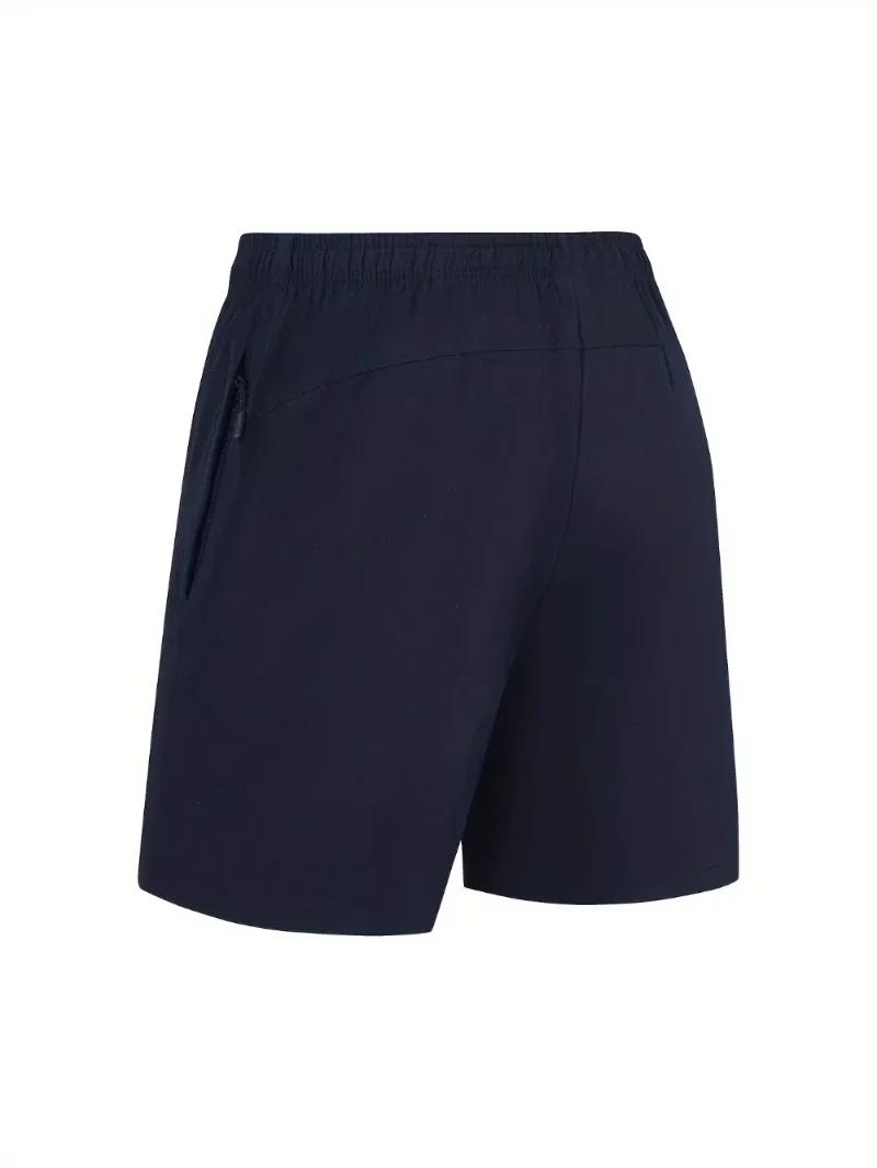 2025 Men's Skeleton and Rose Printed Drawstring Shorts - Casual Breathable Cotton Polyester Elastic Fabric Short Sleeves