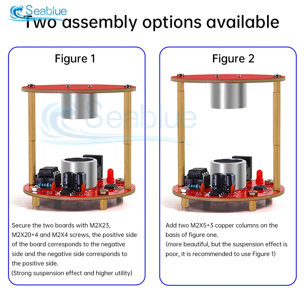 DC12V Ultrasonic Suspension Acoustic Electronic Kit DIY Soldering Project 40KHZ Mini Acoustic Levitator Practice Solder Assembly