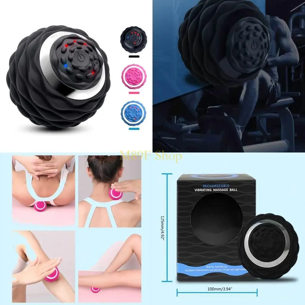 

M89F Electric Vibrating Massage Ball Trigger Point Therapy Muscle Recovery Massager