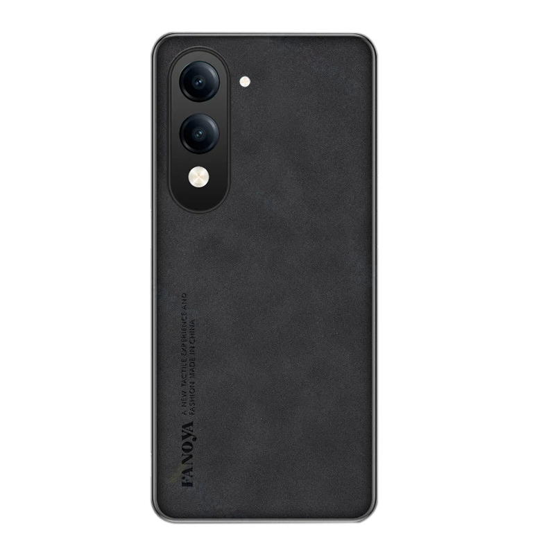 Luxury Vintage Sheepskin Leather Case For VIVO Y04 Y29S 4G Y 04 29S Men Retro Back Cover for VIVO Y29S Y04 4G Y 29S 04