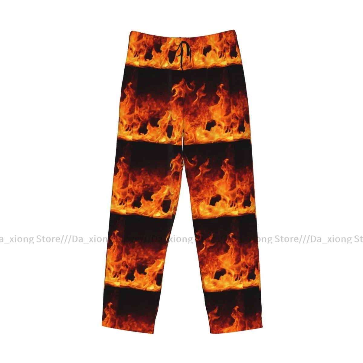 Men\'s Casual Pajama Sleeping Pants Fire Lounge Loose Trousers Comfortable Nightwear