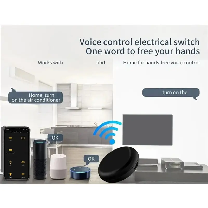 ABBP-IR Remote Control Wifi Infrared Controller For Air Conditioner TV Support Smart Life 2Pc
