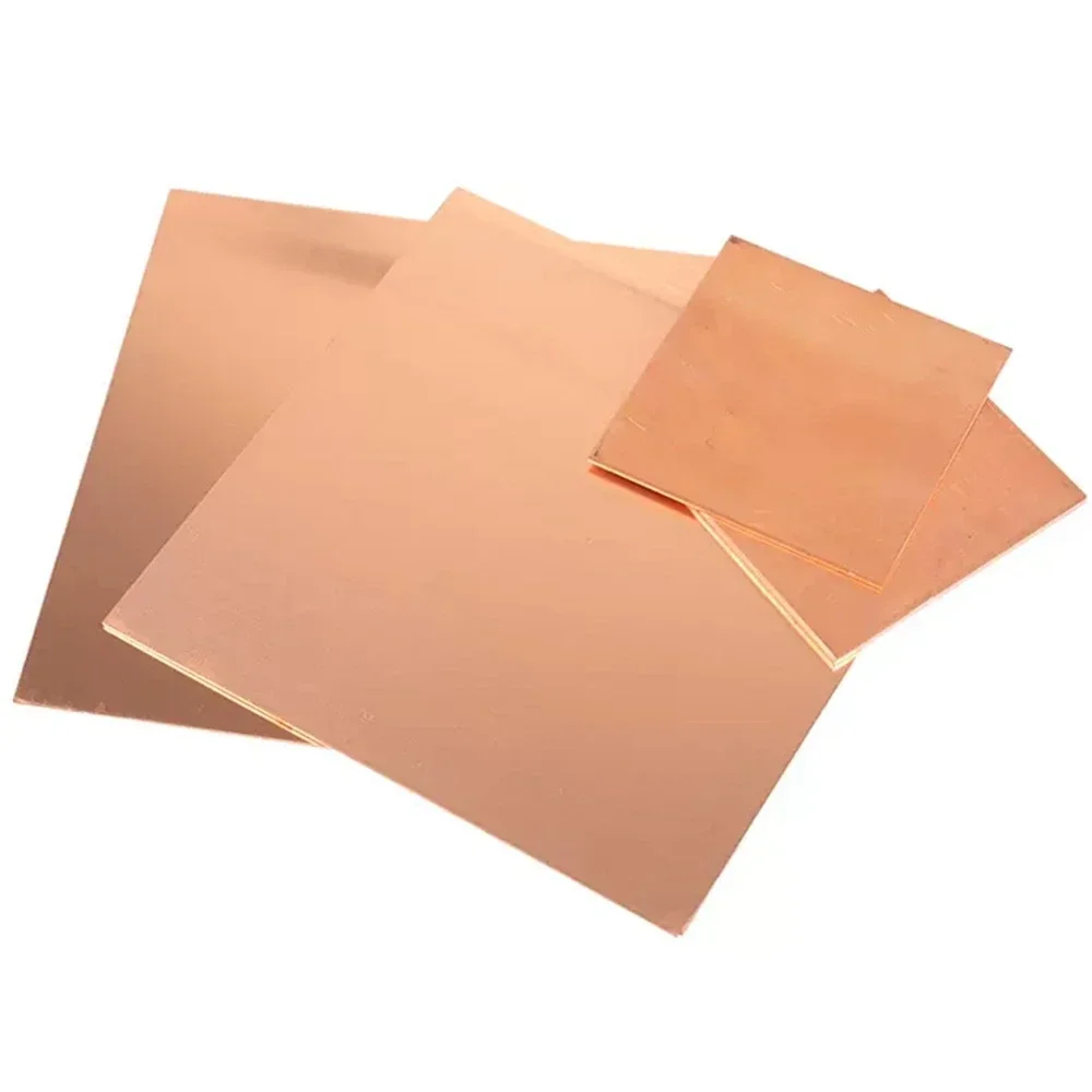 thick 0.3mm 0.5mm 50x50mm purity copper metal sheet plate Nice Mechanical Behavior and Thermal Stability copper plate customize