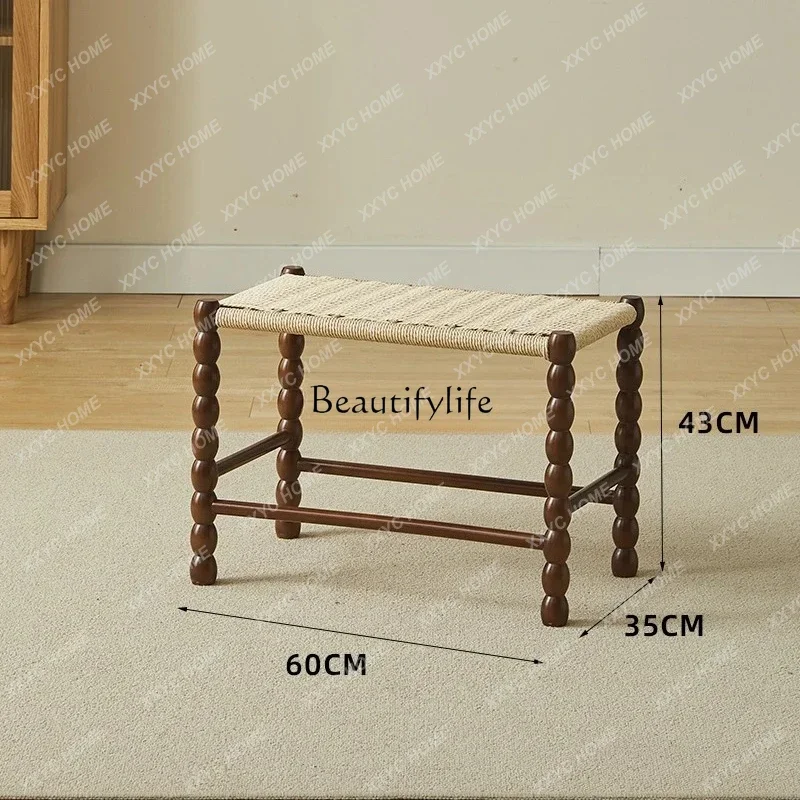 

yj21 Home Shoe Changing Stool Living Room Home Door Small Apartment Creative New Solid Wood Stool