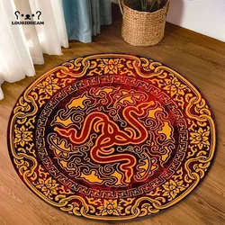 Round Rugs Carpet Game Rome Gamer Gift Door Floor Mats Playroom Upholstery Living Room Bedroom 26650775