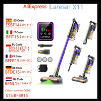 Laresar X11 Cordless Vacuum Cleaner 550W 55KPA Suction Power  Handheld Smart Home Dust Cup 60 Mins Runtime 3 Pcs Hepa Filte Set