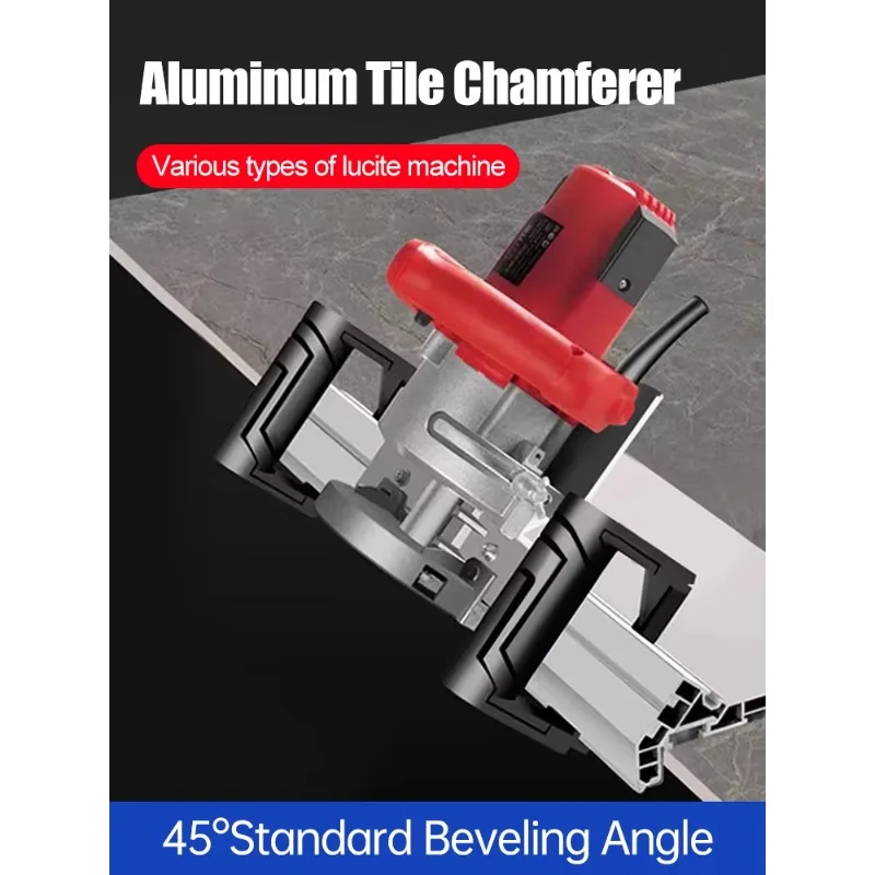 1200W Tile Chamfering Machine For Porcelain Ceramic Mitre Cutter Tile Bevel Degree Cutting