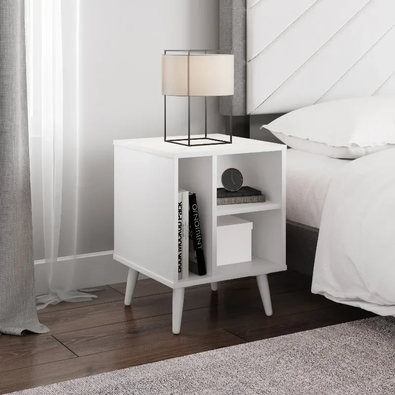 

Modern Nightstand, Black