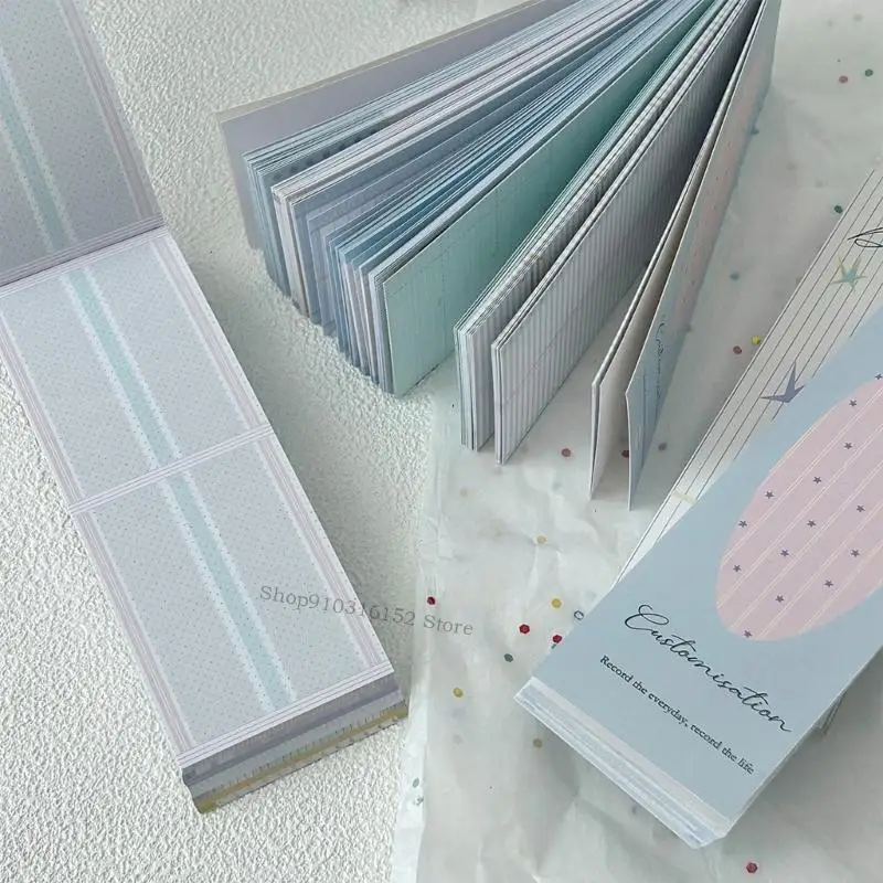 100 vellen decoratief notitiepapier draagbaar schrijfblok voor scrapbooking dagelijkse journaling planner kantoor