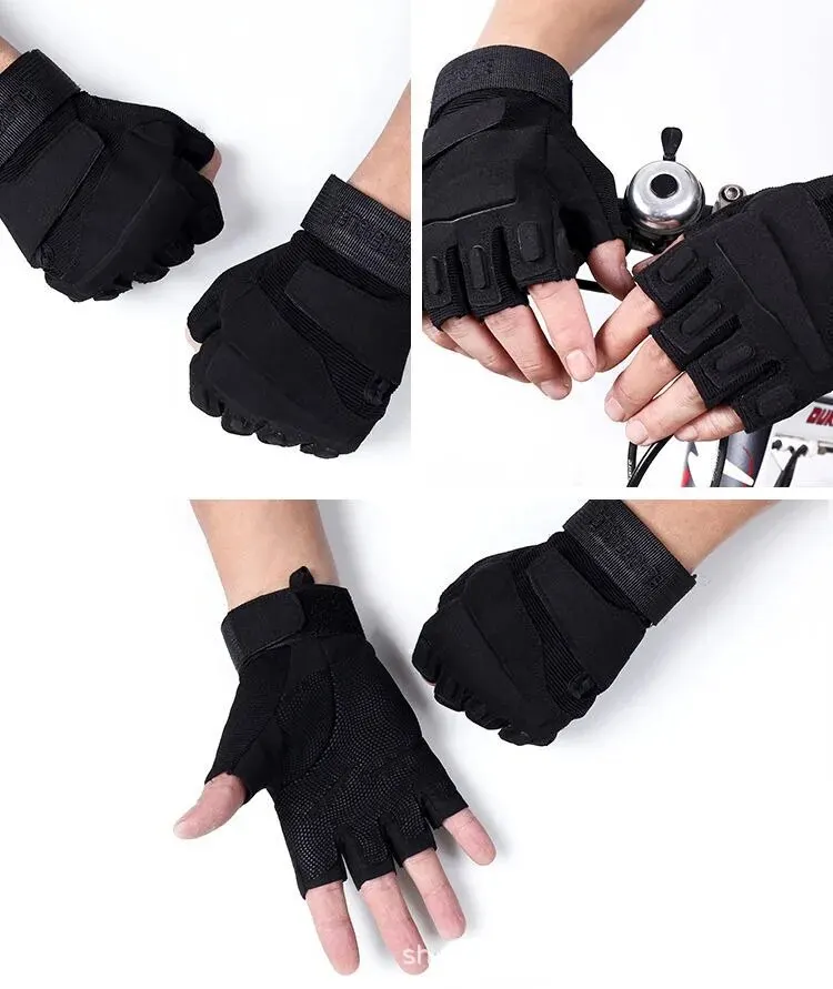 Tactical Gloves Black Hawk Tactical Army Fans Outdoor Anti Cutting Sports Protection Anti Slip Motorcycle Riding Men and Women H