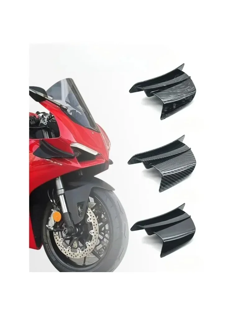 

Motorcycle Stablizer Carbon Fiber Patterned Fixed Wing For ITALIKA VOGE BMW DUCATI YAMAHA HONDA KAWASAKI SUZUKI CFMOTO Benelli