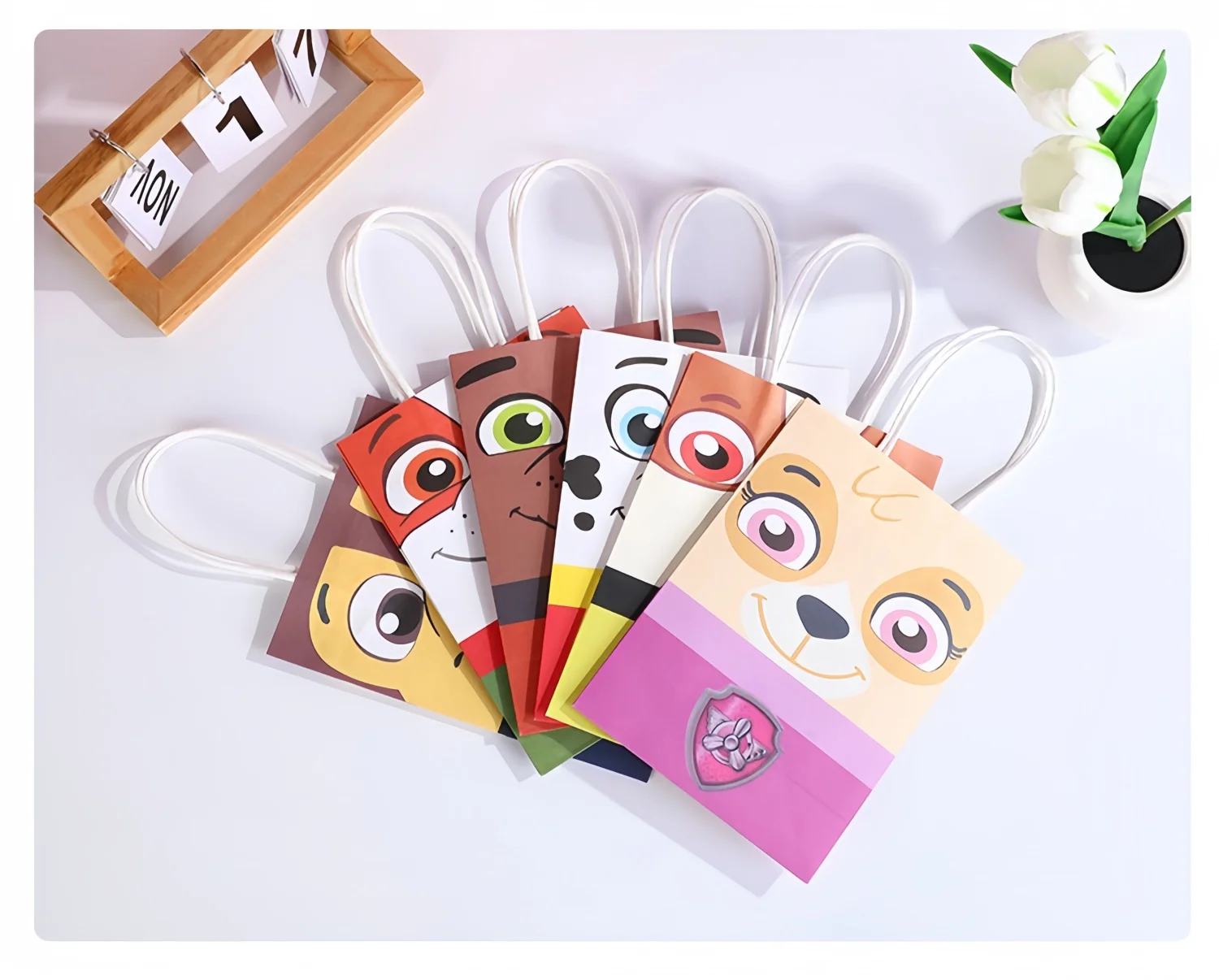 PAW Patrol Paper Gift Bags Birthday Decor dog skye candy Bag Patrol paw Biscuit Package PAW Patrol Favors Party Supplies