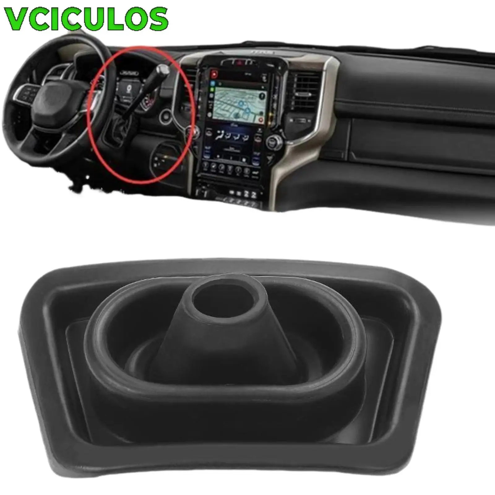 

1Pc Shifter Lever Boot Interior Shift Boot 68400287AA For Ram 1500 2500 3500 2011-22 Car Interior Exterior Accessories Parts