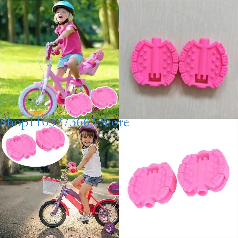 

R6FE 1Pair Plastic Children Bicycles Pedal Replacement NonSlip Kids Tricycle Pedal Toddler Trike Wheel Feet Pedal Enduring