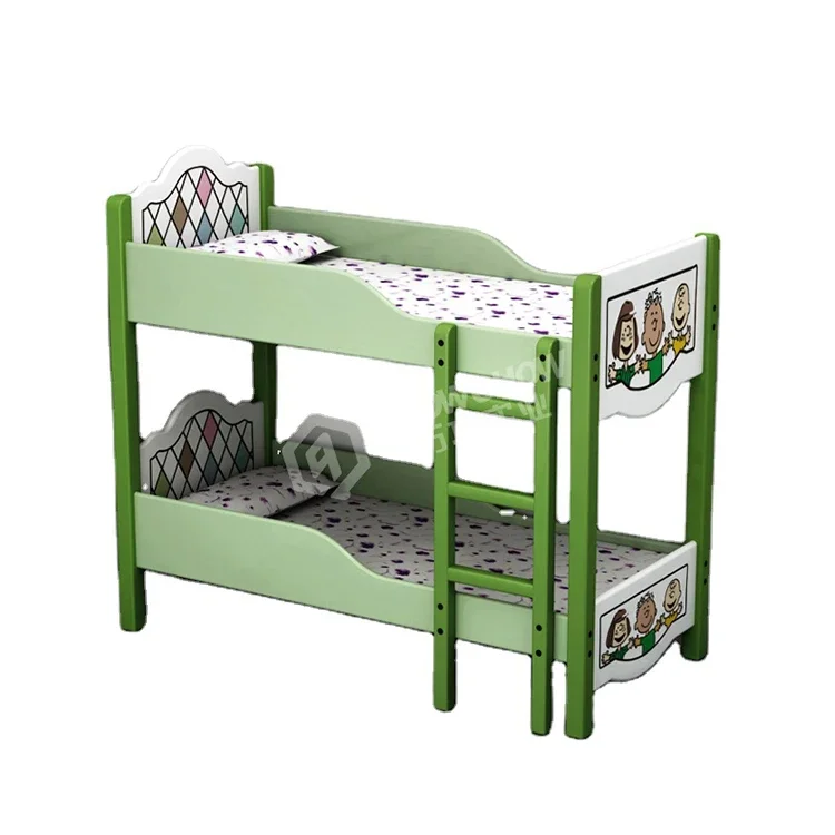 Double Bed Design hot sale cute indoor bedroom child kid bed