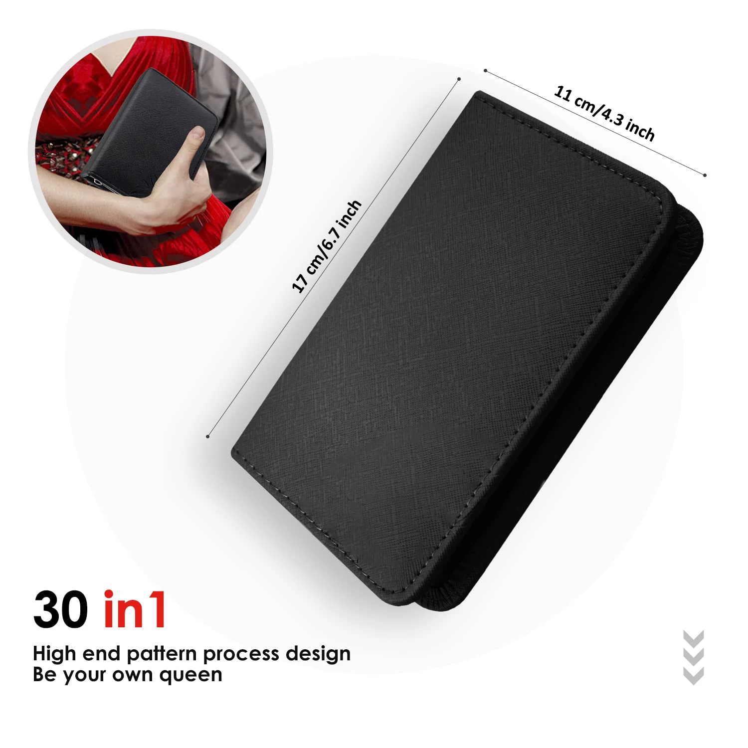 Manicure Set 30pcs Professional Nail Clippers Kit Pedicure Care Tools-Stainless Steel Grooming Tools for Travel