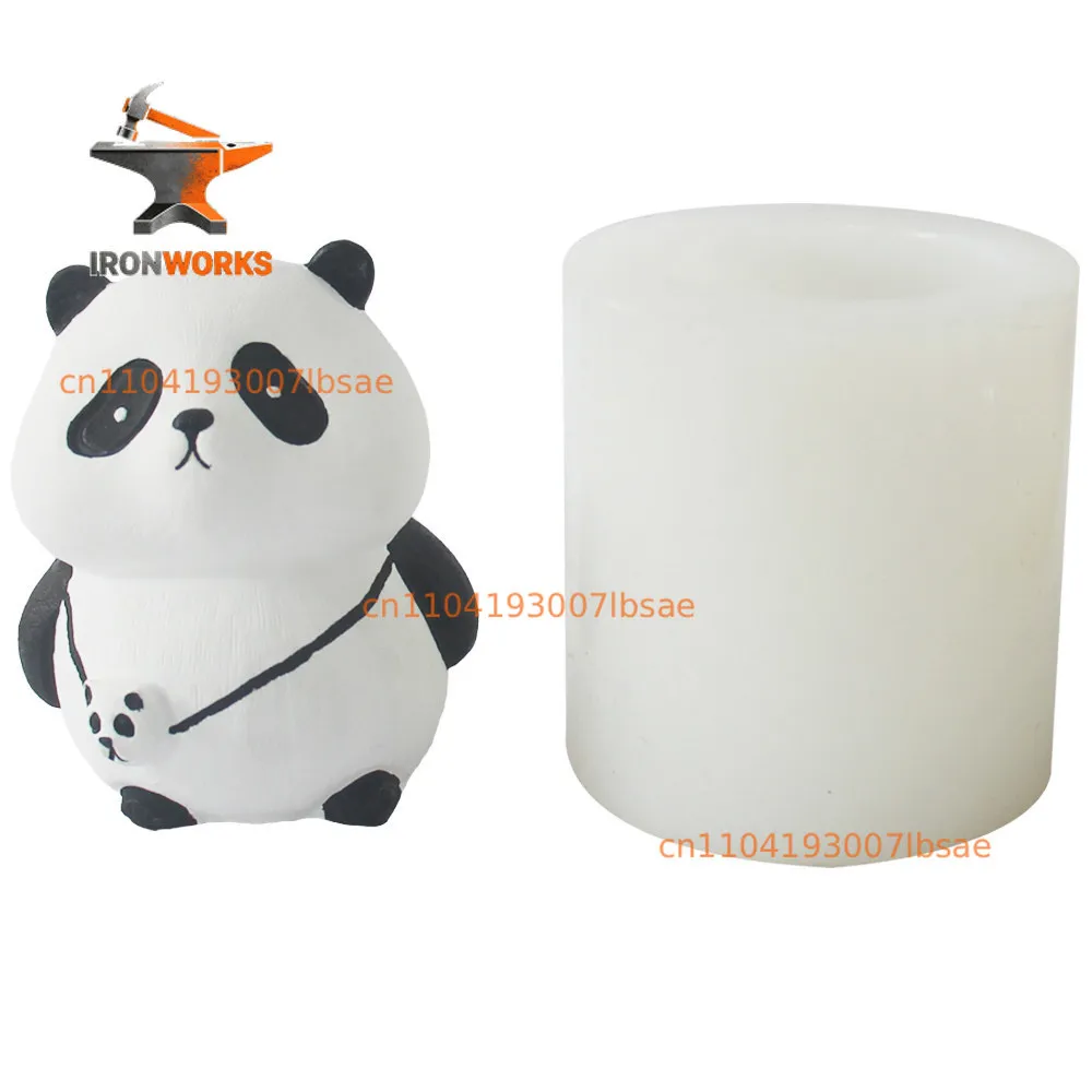 Cute national treasure backpack, kneaded silicone mold, plaster candle glue ornament, chocolate silicone mold