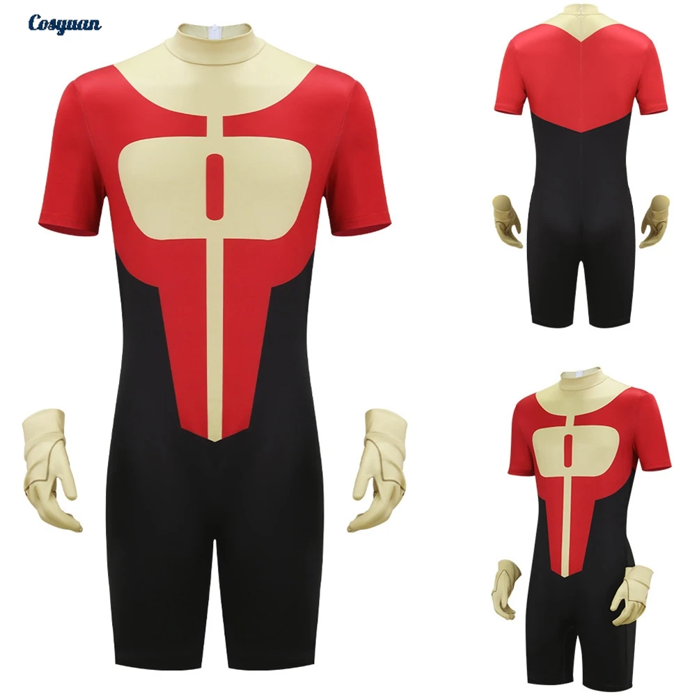 

Cartoon Invincible Cosplay Oliver Grayson Jumpsuit Clothing Men Party Disguise Roleplay Halloween Costume Carnival Outfits Suits