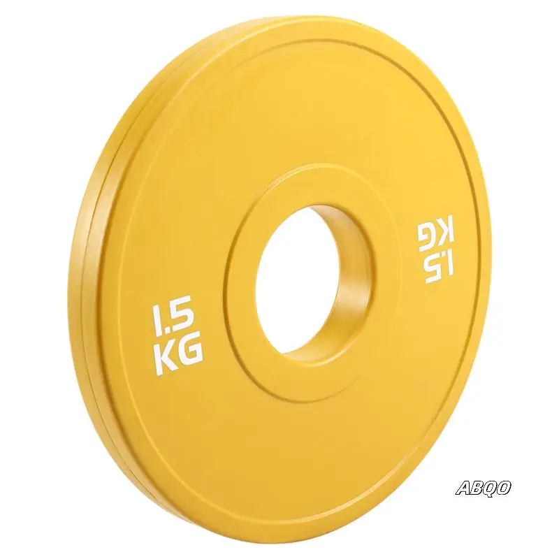 Placas tipo micro para gimnasio, placa de peso con mancuernas, placas de peso fraccionadas de goma, apertura adicional de 50,4 mm