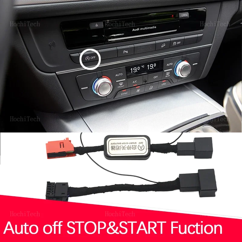 Automatic Stop Start Engine System Device OFF Button Control Sensor Plug Stop Cancel Memory Mode Cable For Audi A6 C7 4G 2013-18