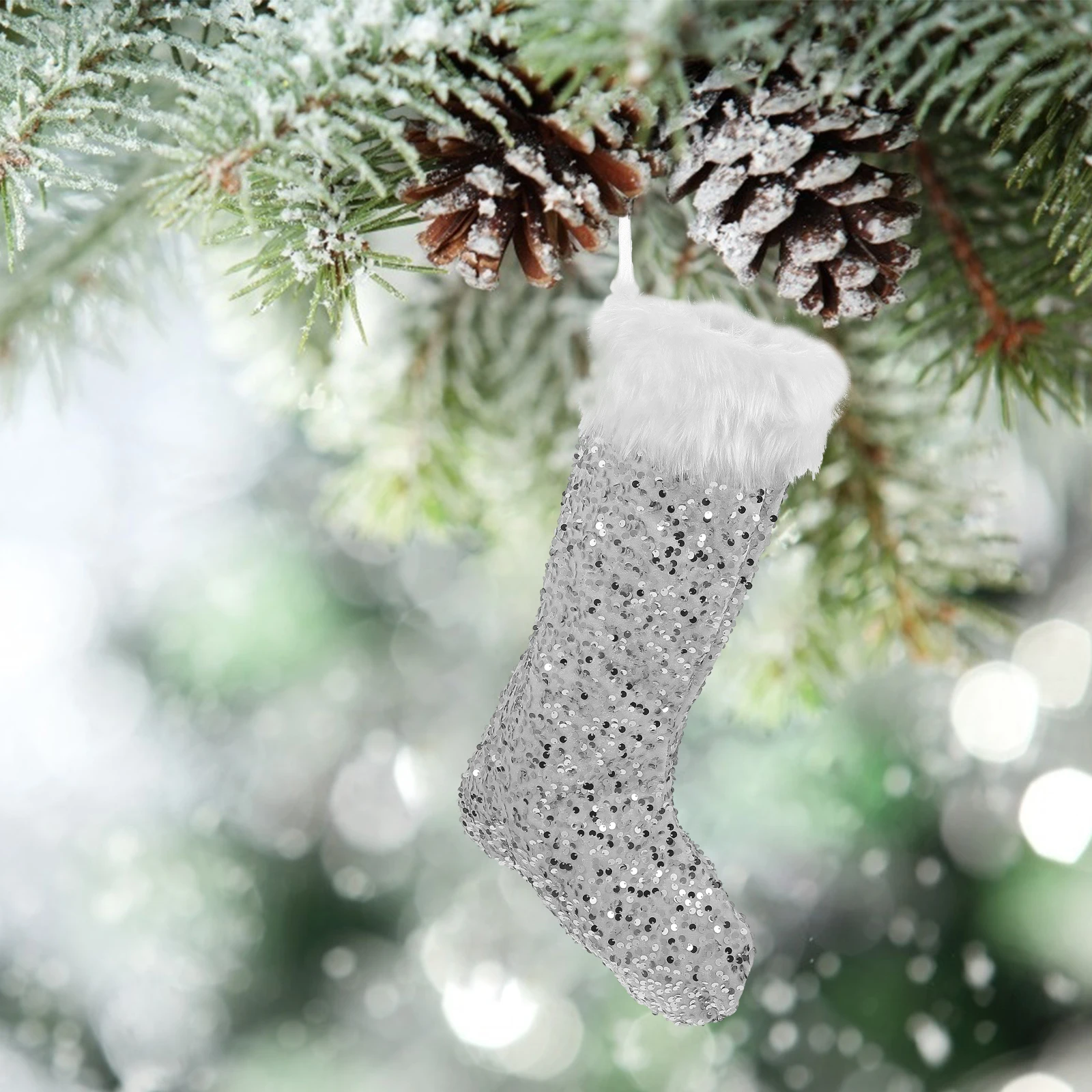 

Decorate Christmas Stocking Gift Bag Stockings Holders Stocking-shaped Candy