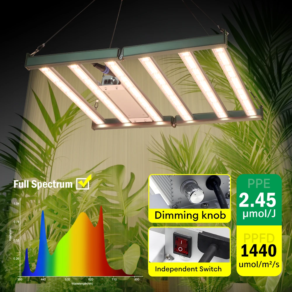120W 200W 320W Vollspektrum Pflanzenlicht LED Dimmbar 4/6 Streifen Gewächshaus Pflanzenwachstum Ergänzungsbeleuchtung