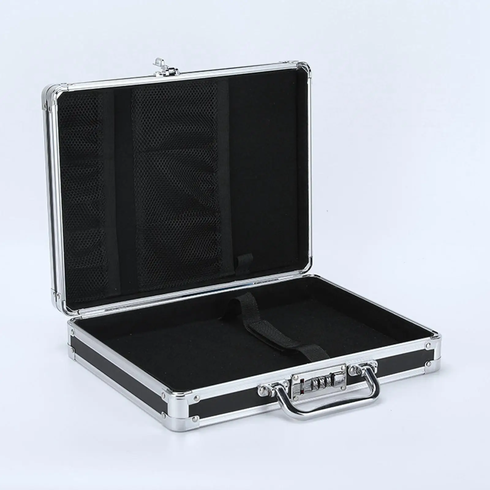 Aluminum Carrying Case Locking Cash Box Mini Aluminum Case Toolbox for Men Test Instruments Cameras Tools Parts and Accessories