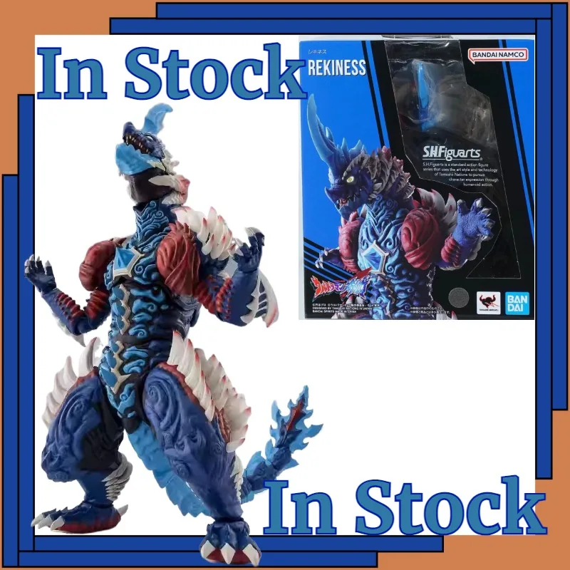 

В наличии: Фигурки BANDAI SHFiguarts Ultraman Omega Rekiness, модели игрушек, аниме-персонажи, украшения для рабочего стола