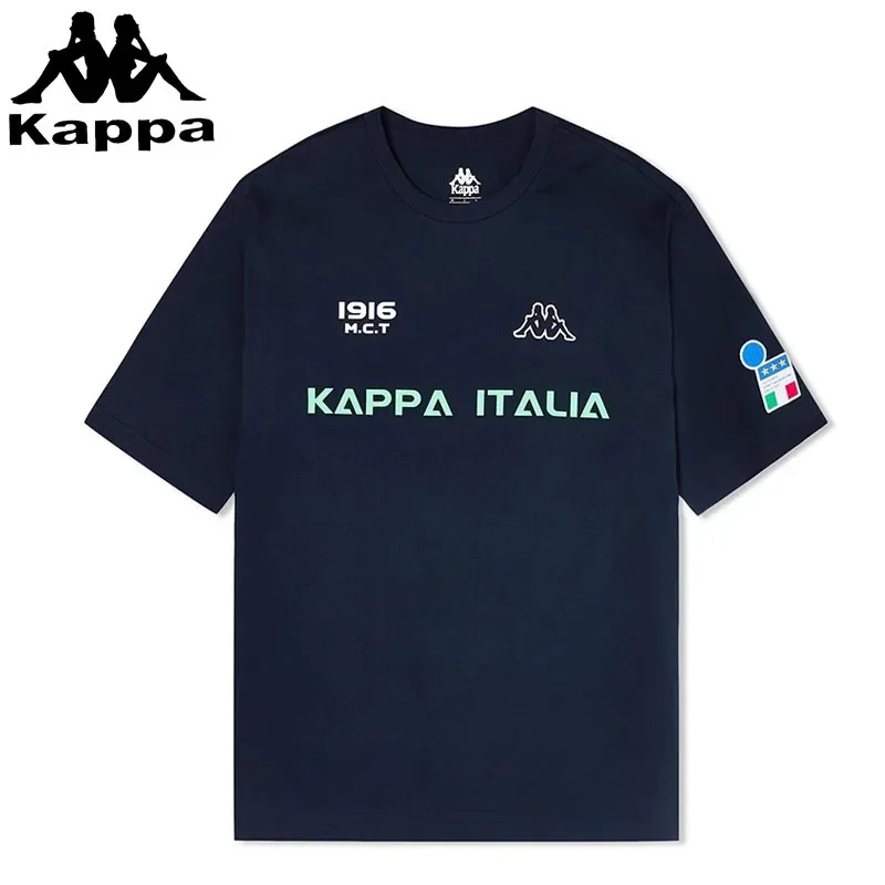 

Kappa Retro Sports Pure Cotton Short-sleeved New Men's And Women's Summer Clothing Casual Trendy T-shirts Luxury Brand T-shirt