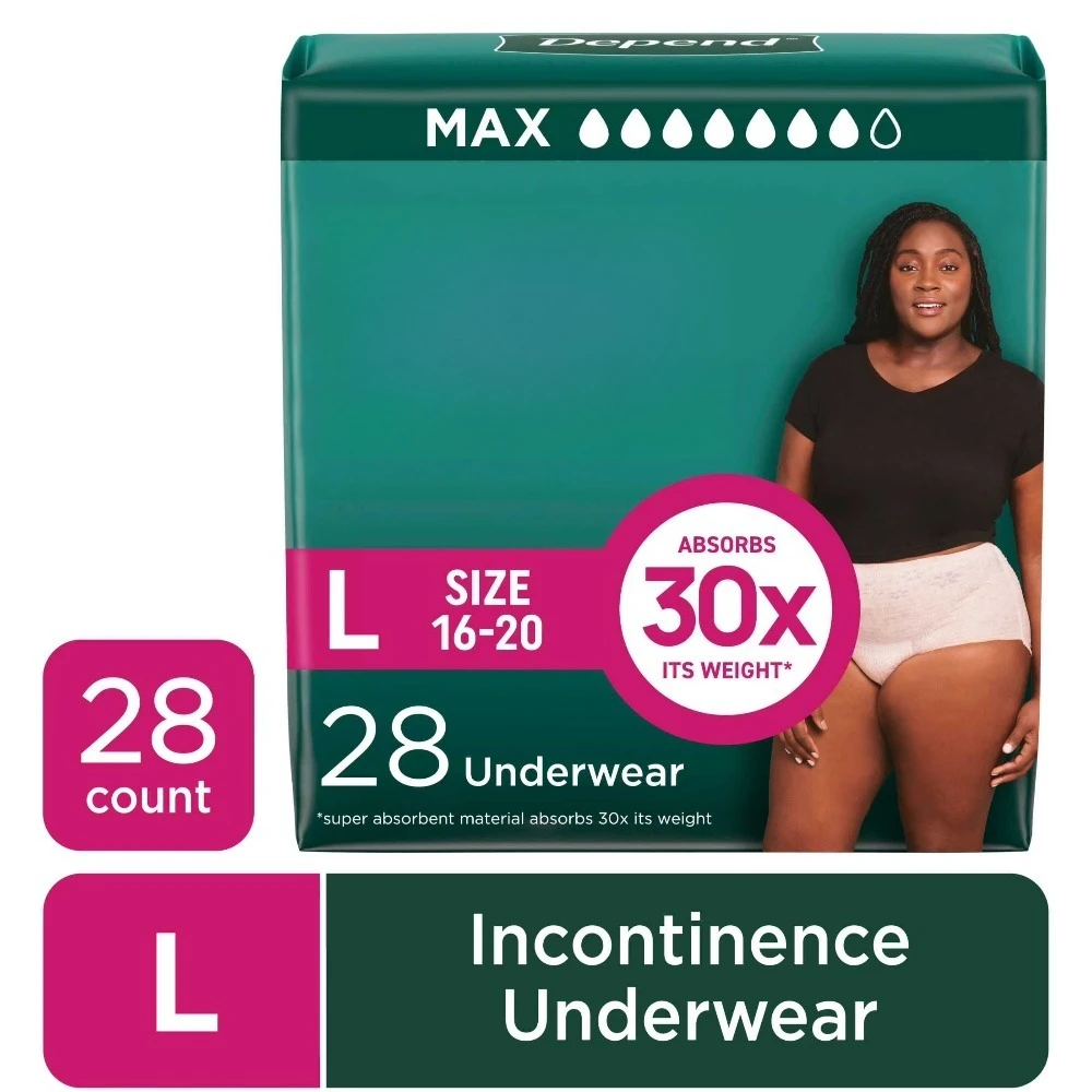 

Трусы для женщин при недержании Fresh Protection, подгузники для взрослых, размер L, 28 штук