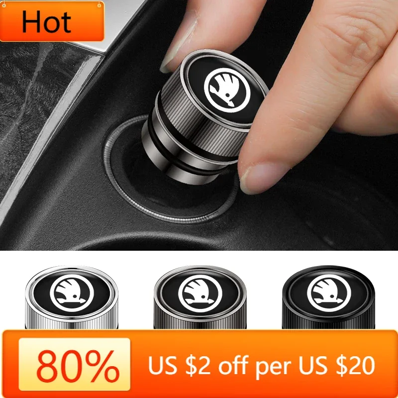 

Автомобильная наклейка для Skoda, новинка 2025 года, автомобильный прикуриватель, пылезащитная декоративная крышка для Skoda Fabia Superb Yeti Octavia Enyaq Ra