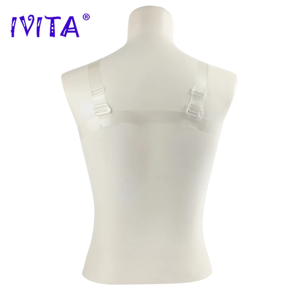 IVITA Realistic Silicone Breast Forms Fake Boobs with Shoulder Straps for Woman Crossdresser Shemale Transgender Mastectomy