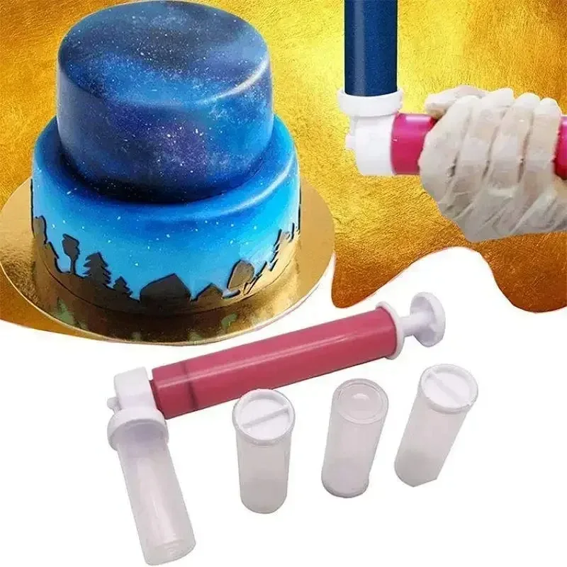 Bomba de pulverización de purpurina para pasteles, aerógrafo especial ecológico para decoración de pasteles, pastelería y postres, herramienta para hornear