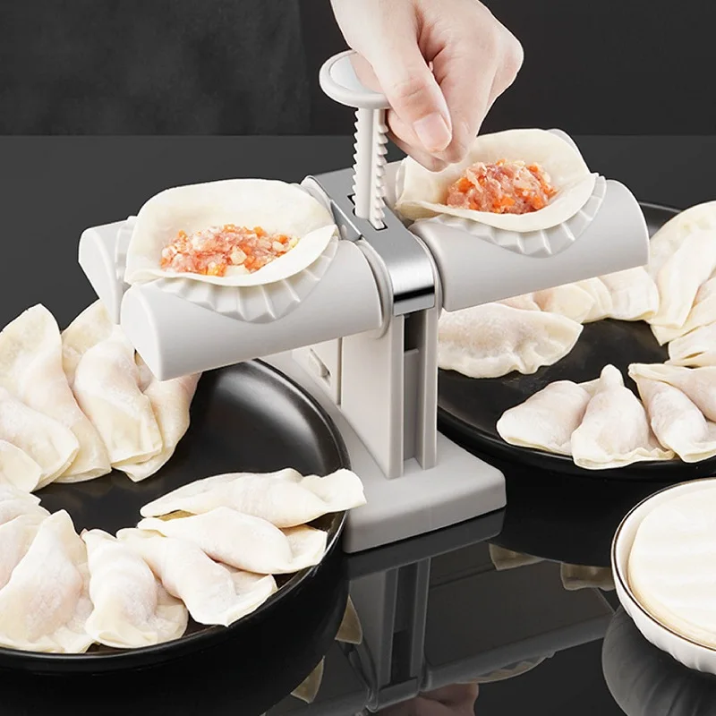 Dumpling Machine Pressing Dumpling Mold Pressing Tool Automatic DIY Meat Wonton Roll Cake Wonton Mold Portable Kitchen Gadgets