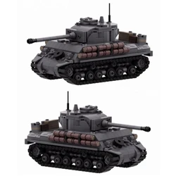M4A2E8 Sherman Tracked Armored Fighting Vehicle Model Sherman Fury Building Blocks Sets DIy Assembled Model for Kids Adults Gift