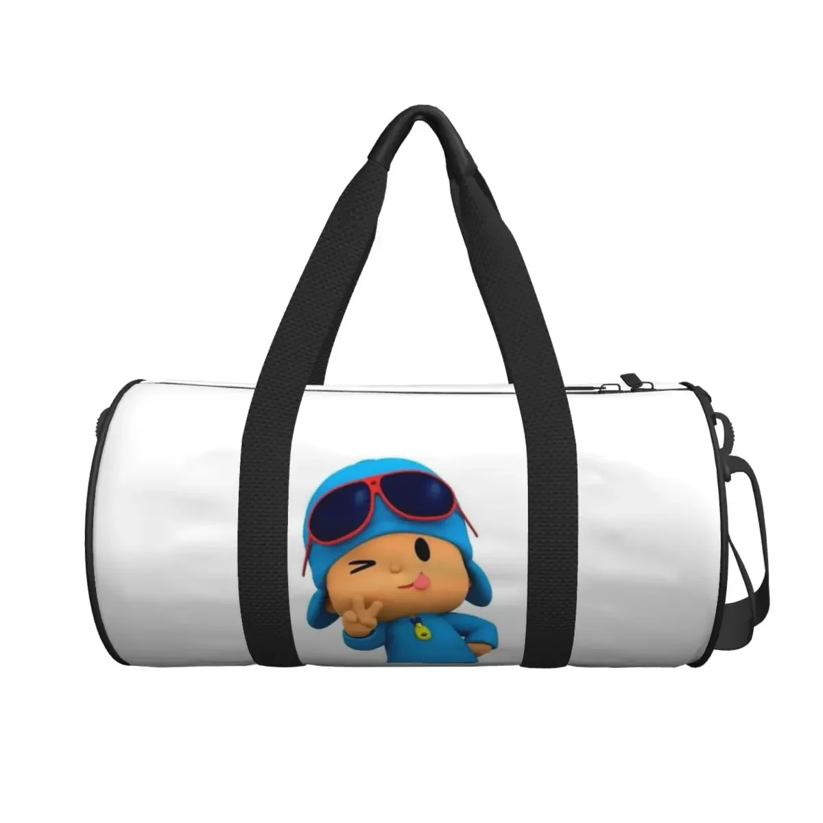 

Blue Pocoyo Kids Cartoon Large Duffle Gym Bag Multi-Functional Duffle Travel Bags Handbags Fitness bag