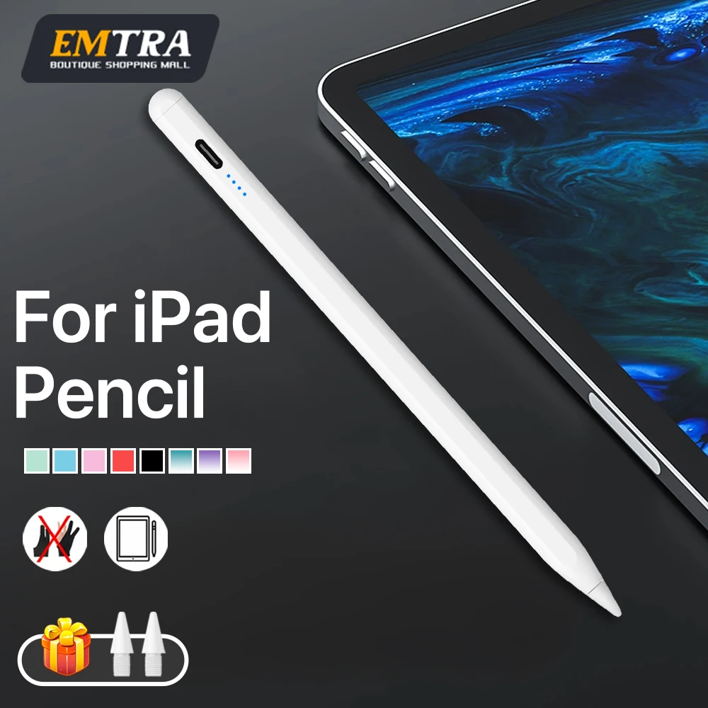 

Stylus For Apple Pencil 2025 iPad Air A6 13 M2 M3 Pro 13 11 M4 5/6/7/8/9/10th Gen Air 3/4/5/6 Mini 4 5 Palm Rejection Touch Pen