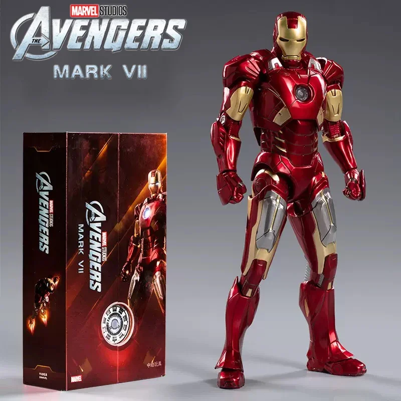 

ZD Toys Iron Man MK7 Model 7inches Action Figures Tony Stark Iron Man 1/10 Avengers Genuinely Collect Model Ornaments Boy Gifts