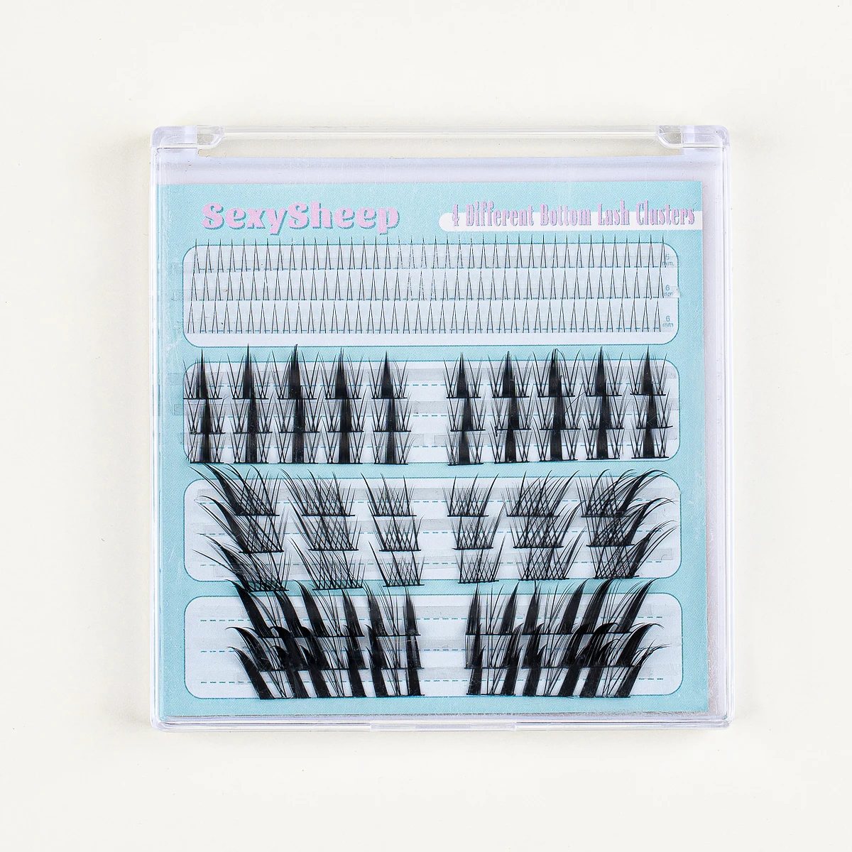 Eyelash gift box DIY Lash Clusters Set Individual Lashes Extension lash glue*1 remover*1 tweezers*1 eyelashes*6 brush*4 festival