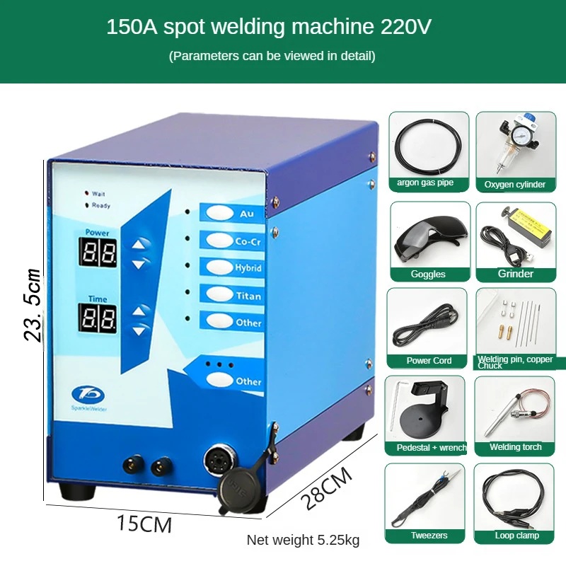 

Permanent Kit Handheld Automatic Eye Protection Spot Welder Machine Jewelry Argon Gold Spot Welding Tool