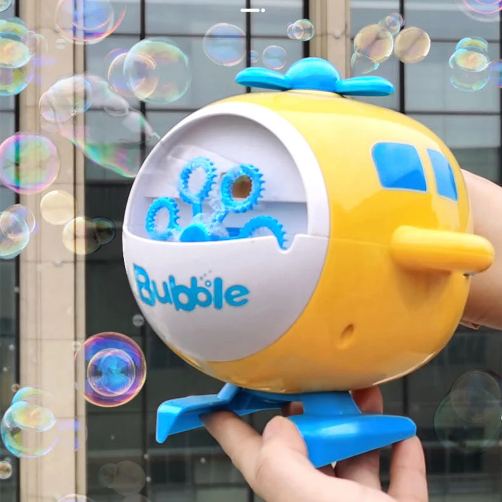 

1Pc Creative Helicopter Bubble Maker Toy Electric Automatic Kids Bubble Blower Portable Plastic Bubble Machine For Children