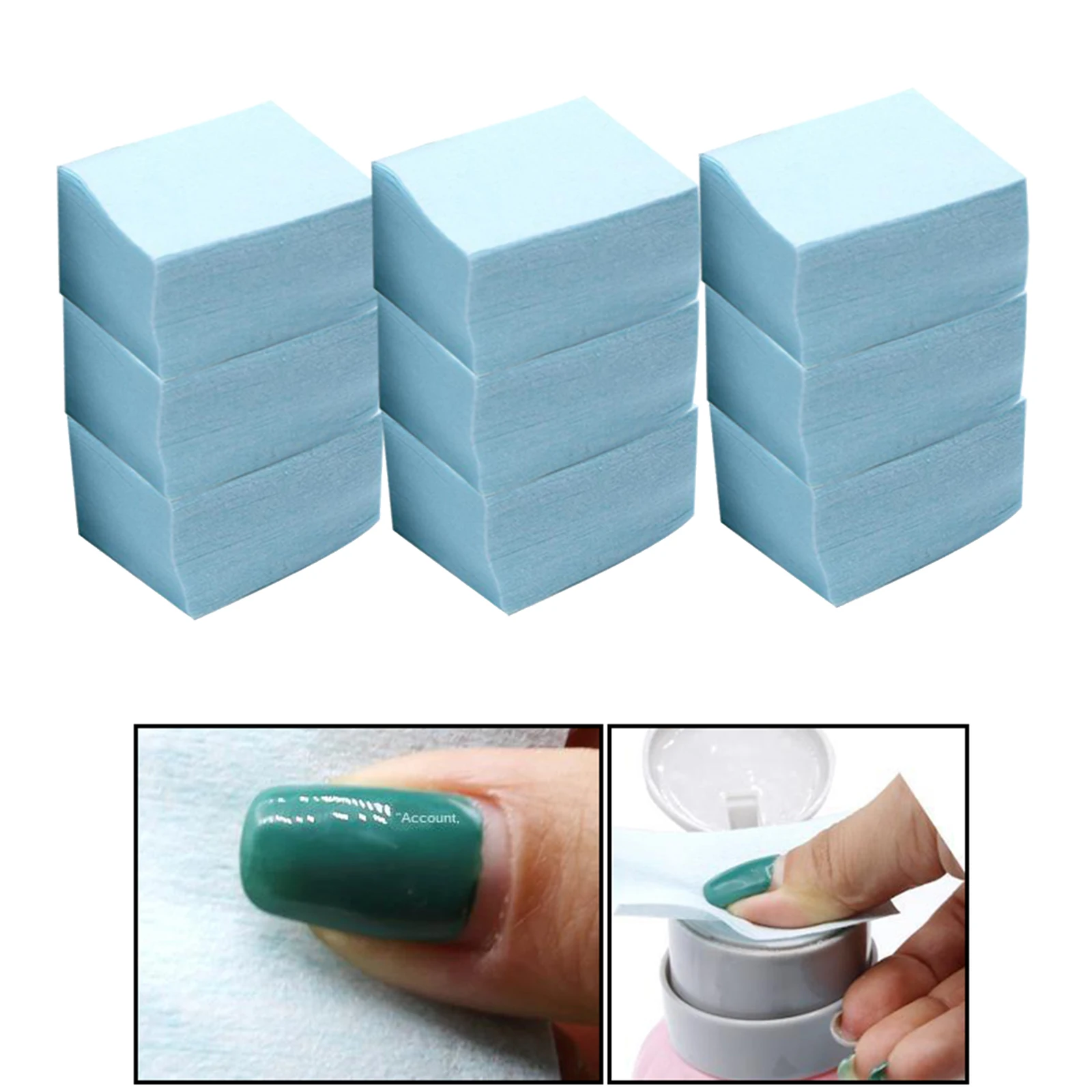 600 Stück Make-up-Gesichtspads, Nagellackentferner-Pads, Nagel-Gesichts-Augen-Make-up, Kosmetik-Pads